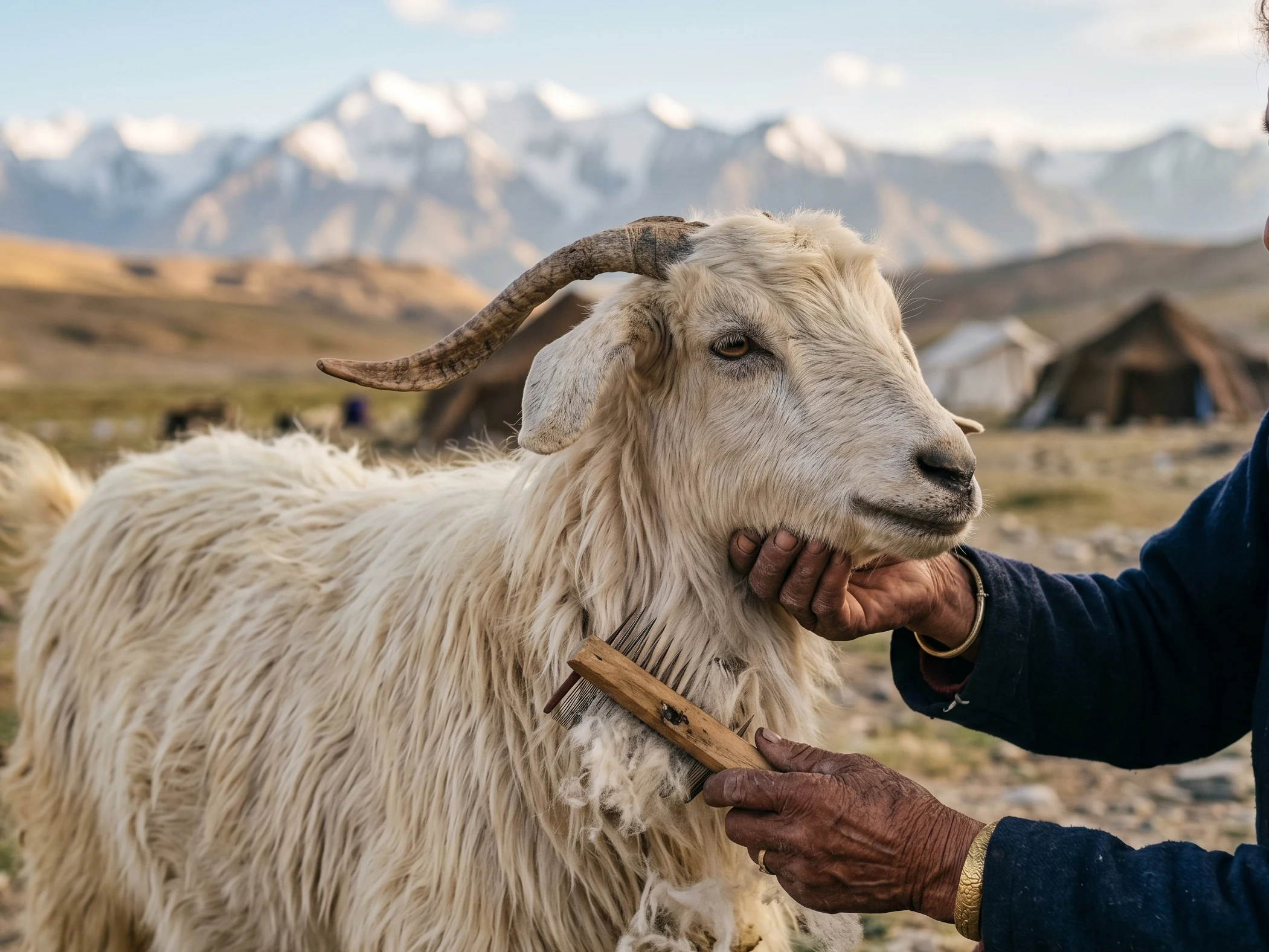Changthangi Pashmina goat, Ladakh